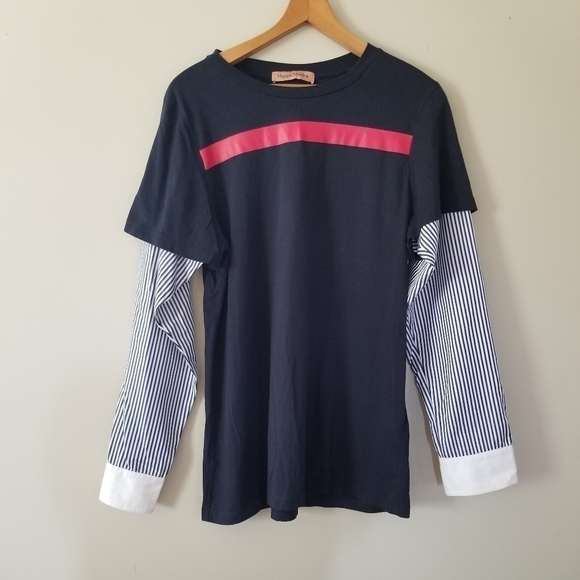 Maggie Marilyn Long Sleeve Button Cuff Tee Designer Size Small Unisex - Picture 6 of 10